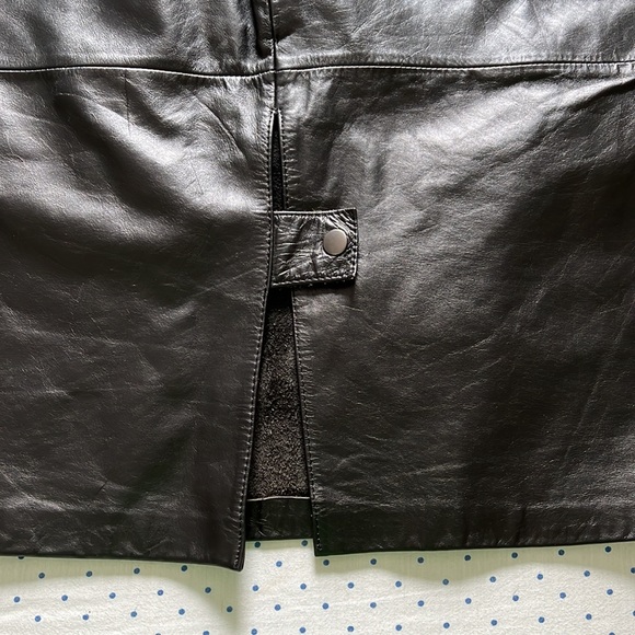 Vintage leather skirt - Picture 5 of 9
